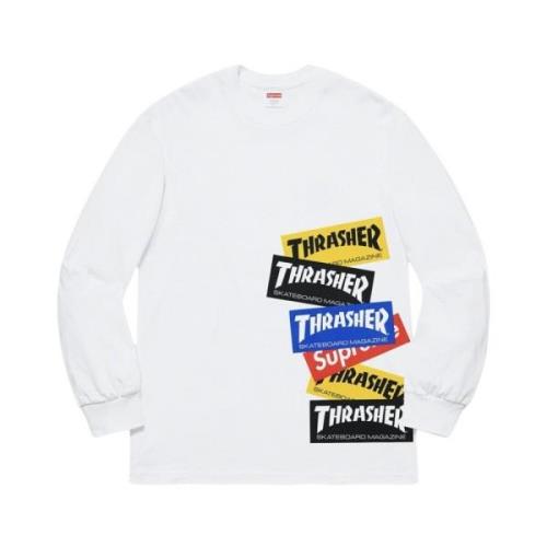 Beperkte oplage Multi Logo Longsleeve Supreme , White , Heren