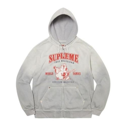 Beperkte oplage rits hoodie lichtgrijs Supreme , Gray , Heren