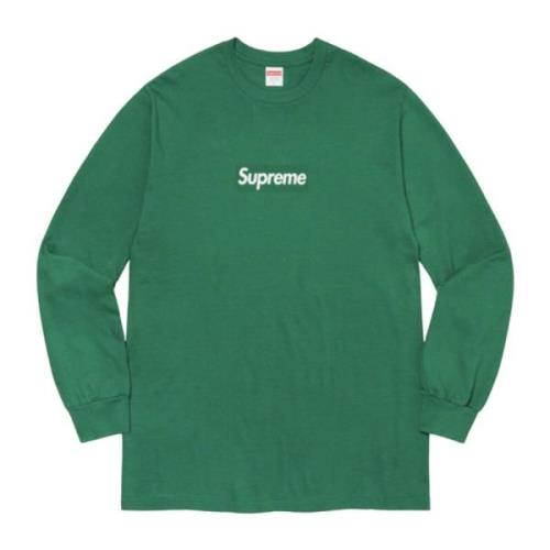 2020 Box Logo Lange Mouw Supreme , Green , Heren