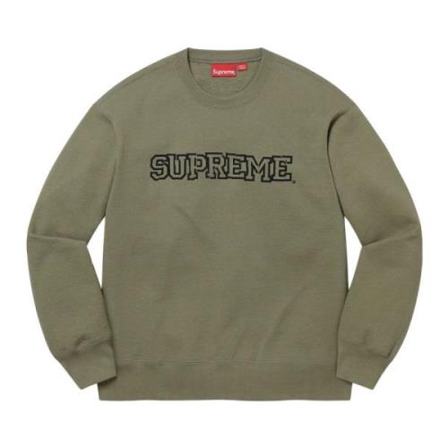 Limited Edition Shattered Logo Crewneck Light Olive Supreme , Green , ...