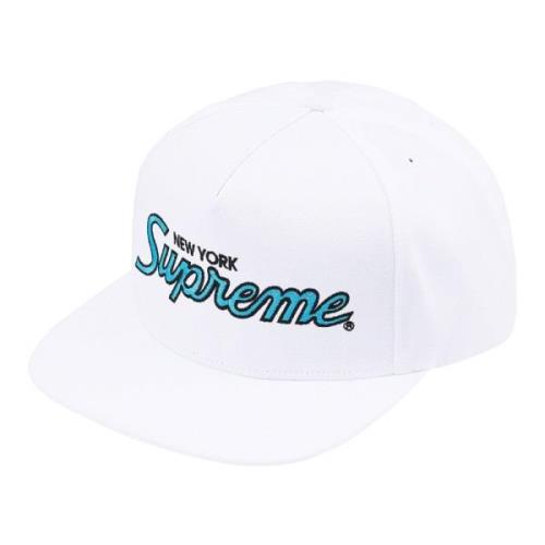 Klassieke Team 5-Panel Witte Hoed Supreme , White , Unisex