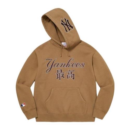 Limited Edition Yankees Kanji Hoodie Supreme , Brown , Heren