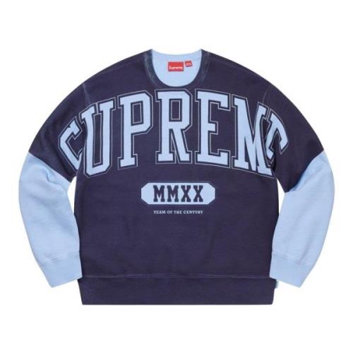 Ice Blue Crewneck Sweatshirt Limited Edition Supreme , Blue , Heren