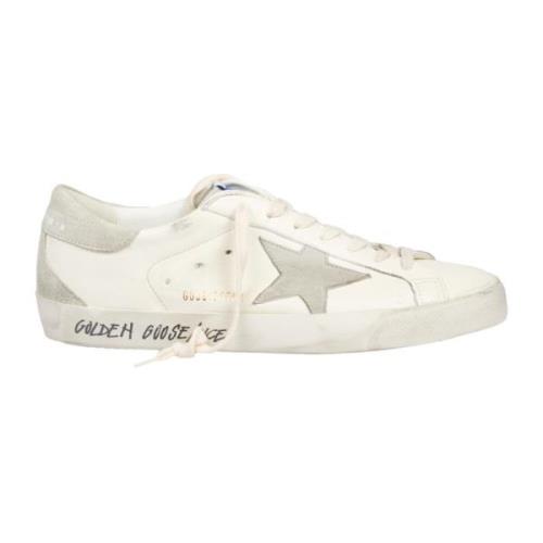 Witte Sneakers Super Star Model Vintage Golden Goose , White , Heren