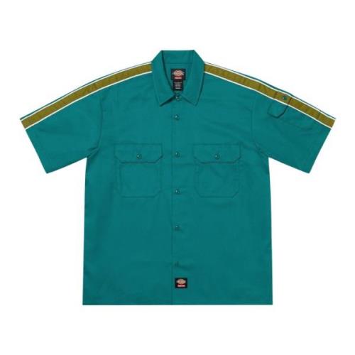 Beperkte oplage Werkoverhemd Teal Stripe Supreme , Green , Heren