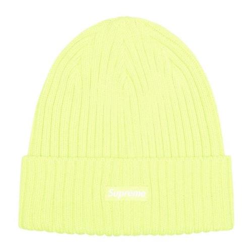 Limited Edition Overdyed Beanie Licht Lime Supreme , Green , Unisex