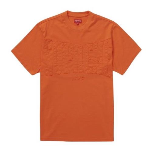 Limited Edition Cutout Logo T-shirt Top Supreme , Orange , Heren