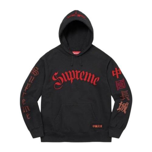 Great China Wall Sword Hoodie Zwart Supreme , Black , Heren