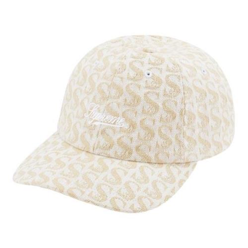 Monogram Denim 6-Panel Hat Tan Supreme , Beige , Unisex