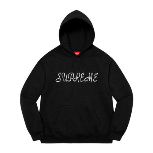 Zwarte Script Hoodie Limited Edition Supreme , Black , Heren