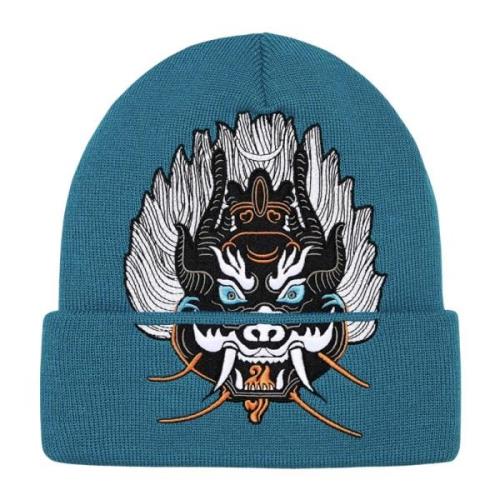 Limited Edition Demon Beanie Teal Supreme , Multicolor , Unisex