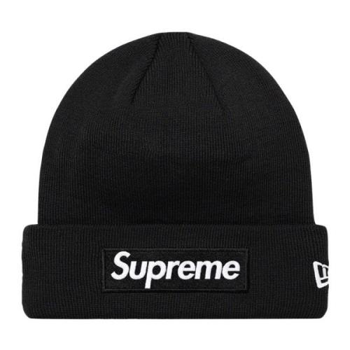 Limited Edition Box Logo Beanie Zwart Supreme , Black , Unisex