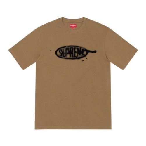 Ink Blot Olive Brown Top Limited Edition Supreme , Brown , Heren