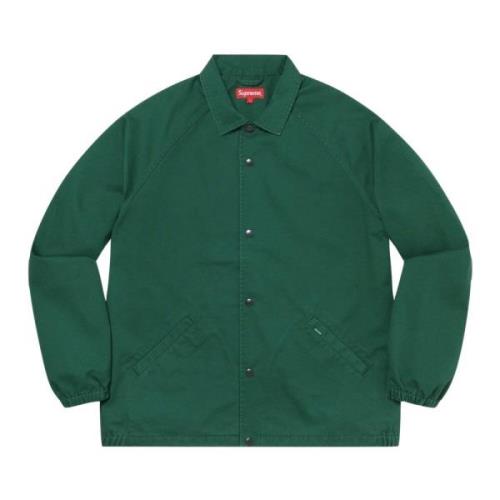 Donkergroene Snap Front Jack Beperkte Oplage Supreme , Green , Heren