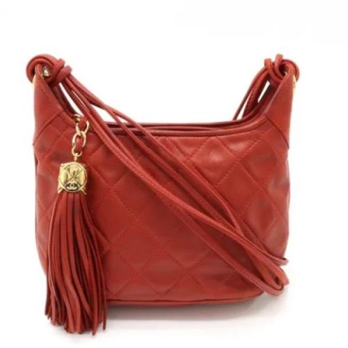 Pre-owned Leather chanel-bags Chanel Vintage , Red , Dames