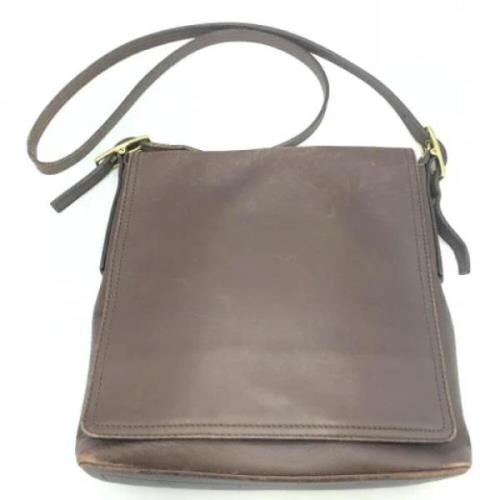 Pre-owned Leather shoulder-bags Coach Pre-owned , Brown , Dames