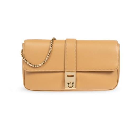 Portemonnee op Ketting Arch Mini Salvatore Ferragamo , Beige , Dames