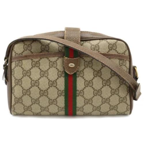 Pre-owned Leather gucci-bags Gucci Vintage , Beige , Dames