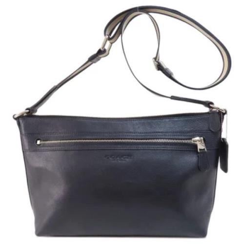 Pre-owned Leather shoulder-bags Coach Pre-owned , Blue , Heren