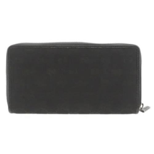 Pre-owned Canvas wallets Gucci Vintage , Black , Dames