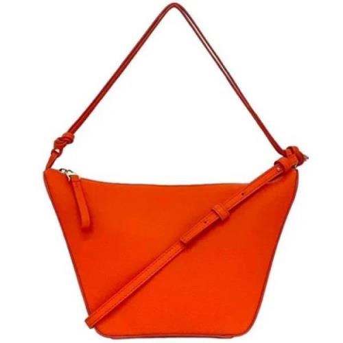 Pre-owned Leather handbags Loewe Pre-owned , Orange , Dames