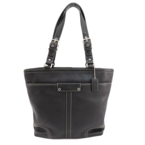 Pre-owned Leather totes Coach Pre-owned , Black , Dames