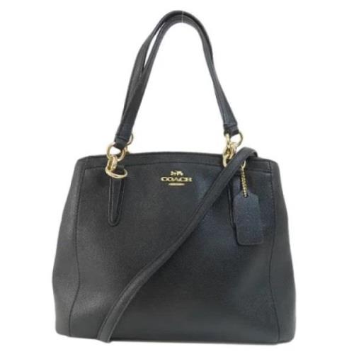 Pre-owned Leather handbags Coach Pre-owned , Black , Dames