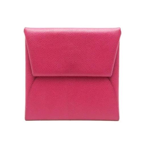 Pre-owned Leather wallets Hermès Vintage , Pink , Dames