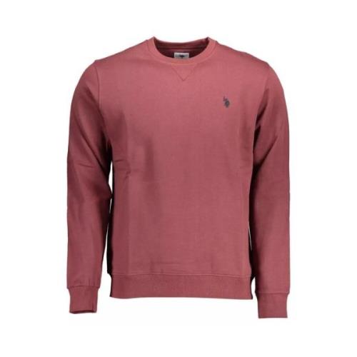 Paarse Katoenen Sweater met Logo Borduursel U.s. Polo Assn. , Purple ,...