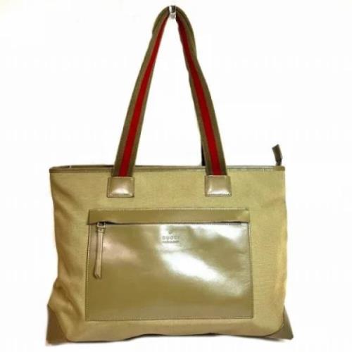 Pre-owned Fabric gucci-bags Gucci Vintage , Beige , Dames