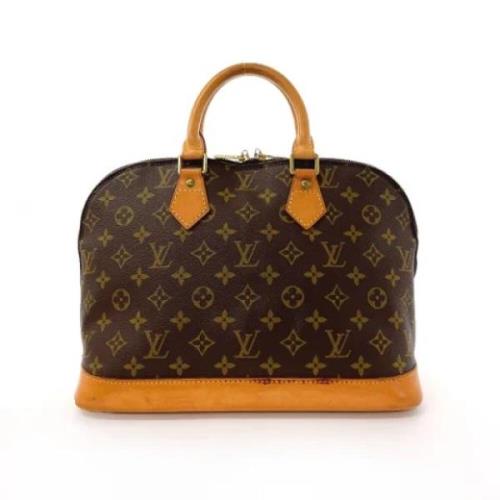 Pre-owned Canvas handbags Louis Vuitton Vintage , Brown , Dames