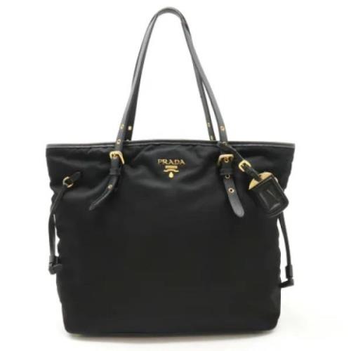 Pre-owned Leather totes Prada Vintage , Black , Dames