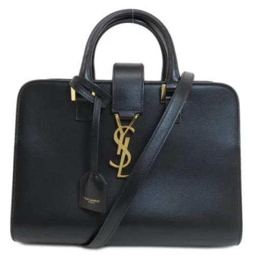 Pre-owned Leather handbags Yves Saint Laurent Vintage , Black , Dames