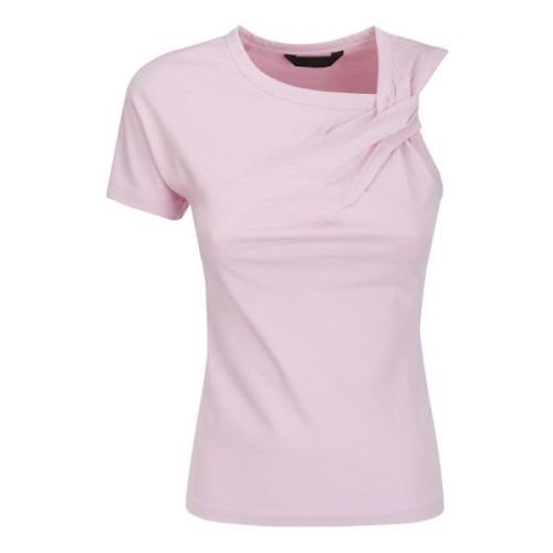 Korte Mouw Ongebalanceerd T-Shirt Juun.J , Pink , Dames