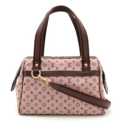 Pre-owned Canvas handbags Louis Vuitton Vintage , Pink , Dames