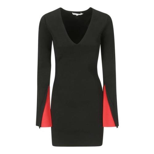 Contrast Manchet Aansluitende Minijurk JW Anderson , Black , Dames