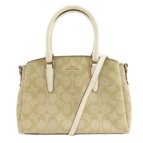 Pre-owned Plastic handbags Coach Pre-owned , Beige , Dames