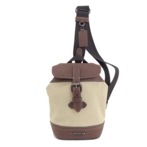 Pre-owned Canvas shoulder-bags Coach Pre-owned , Brown , Dames