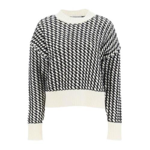 Witte Wol Sweater Ss23 Bottega Veneta , Multicolor , Dames