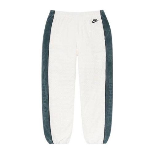 Supreme Velour Track Pant Limited Edition Nike , White , Heren