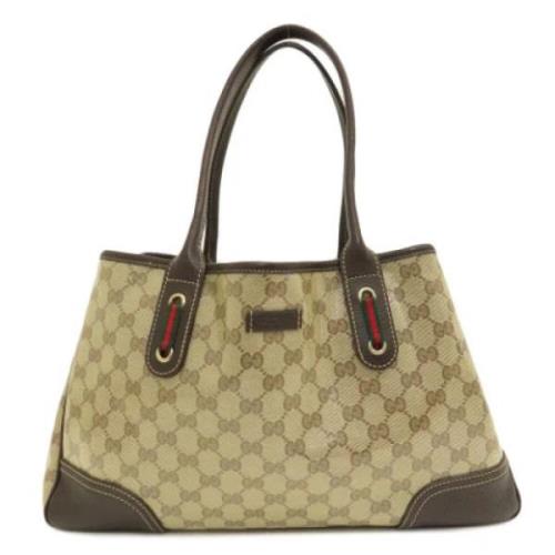 Pre-owned Canvas totes Gucci Vintage , Brown , Dames