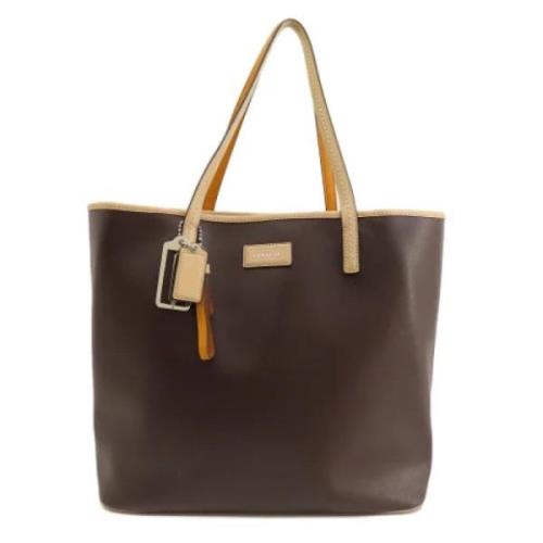 Pre-owned Leather totes Coach Pre-owned , Brown , Dames