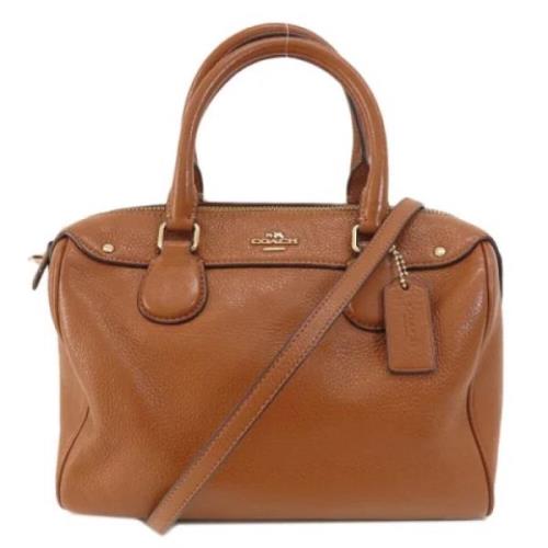 Pre-owned Leather handbags Coach Pre-owned , Brown , Dames