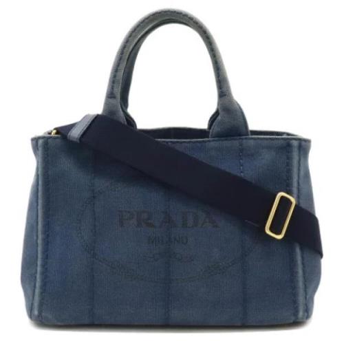 Pre-owned Fabric prada-bags Prada Vintage , Blue , Dames