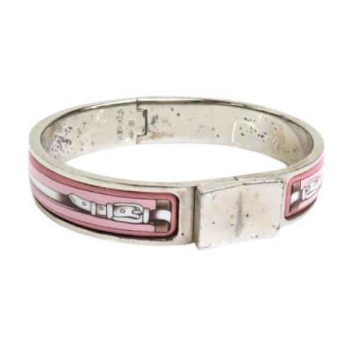 Pre-owned Metal hermes-jewelry Hermès Vintage , Pink , Dames