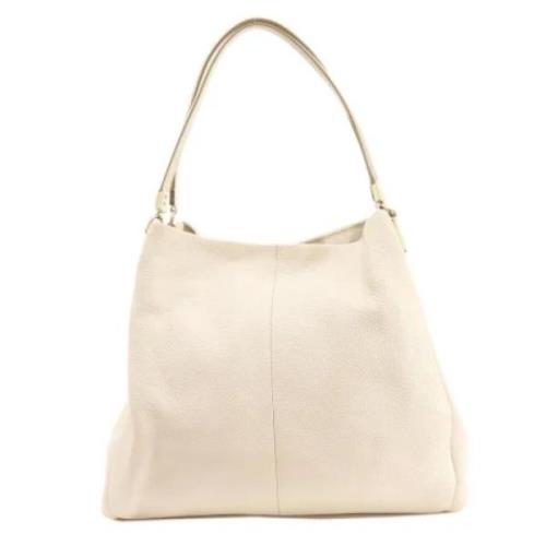 Pre-owned Leather totes Coach Pre-owned , Beige , Dames