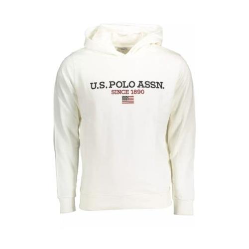 Chic Logo Hooded Sweater U.s. Polo Assn. , White , Heren