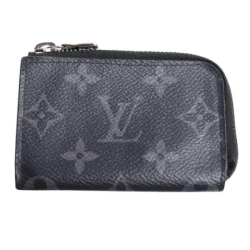 Pre-owned Canvas wallets Louis Vuitton Vintage , Gray , Dames