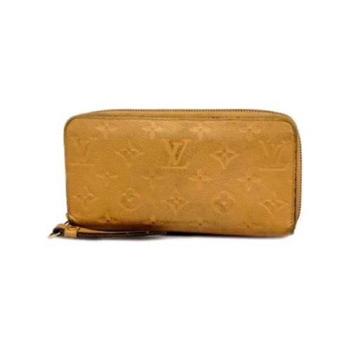 Pre-owned Fabric wallets Louis Vuitton Vintage , Beige , Dames