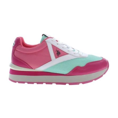 Roze Veterschoenen voor Sport U.s. Polo Assn. , Multicolor , Dames